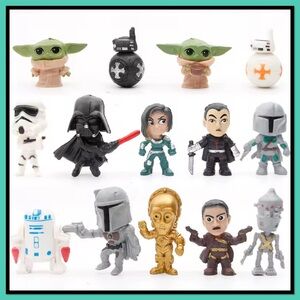 Star Wars Kids Mini Figures Set - 14 Mixed Colors